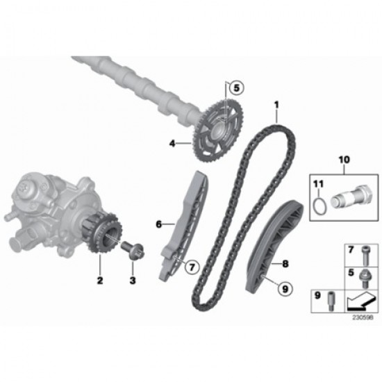 BMW N47 ÜST ZİNCİR SETİ 11318510014 BMW N47 ÜST ZİNCİR SETİ 11318510014