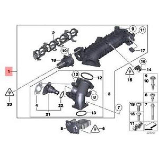 BMW EMME MANİFOLTU E90.F30 N47N 11617807991
