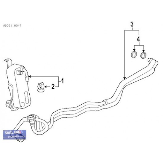 BMW F20 F30 ŞANZUMAN YAĞ SOĞUTUCU 17217600553