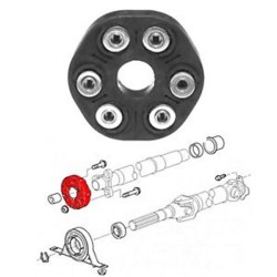 BMW E38-39-46  ŞAFT KÖSELESİ 6 DELİK KALIN 12 mm