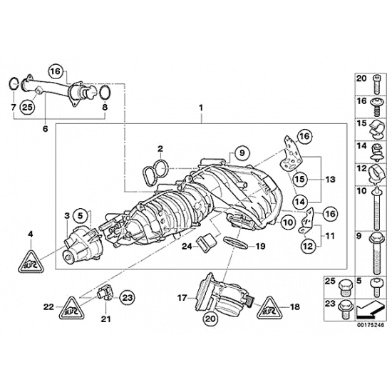 BMW E87LCI E90 E60LCI N47 MOTOR EMME MONİFOLDU 11618507239 BMW E87LCI E90 E60LCI N47 MOTOR EMME MONİFOLDU 11618507239